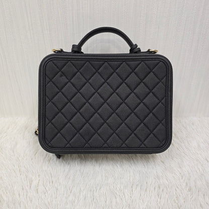 CHANEL CC Filigree Vanity Case Bag (Pre-Owned)