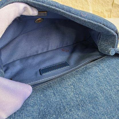 CHANEL Classic Flap Denim Graffiti Shoulder Bag (Pre-Owned)