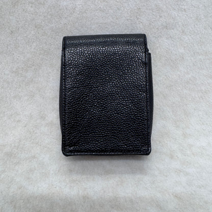 CHANEL Caviar Leather Mini Card Holder Pouch Black (Pre-Owned)