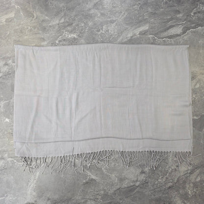Vivienne Westwood Logo Embellished Light Grey Scarf (Pre-Owned)