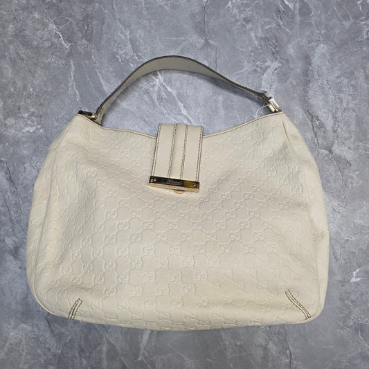 Gucci GG Embossed Leather Shoulder Bag (Pre-Owned)