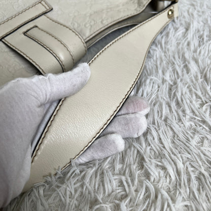 Gucci GG Embossed Leather Shoulder Bag (Pre-Owned)