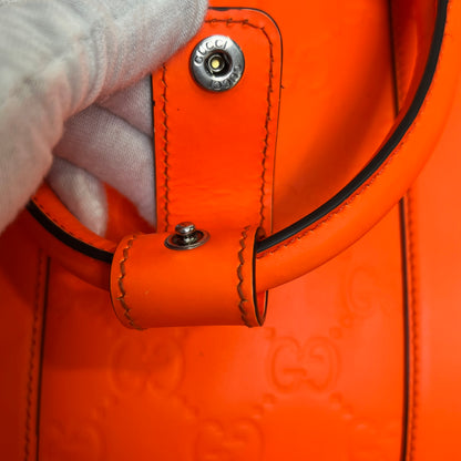 GUCCI Embossed GG Leather Travel Bag (Pre-Owned)