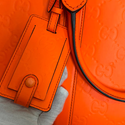 GUCCI Embossed GG Leather Travel Bag (Pre-Owned)
