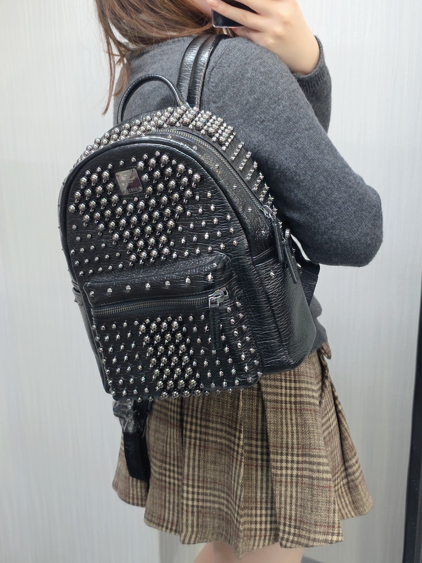 MCM Studded Backpack (Pre-Owned)