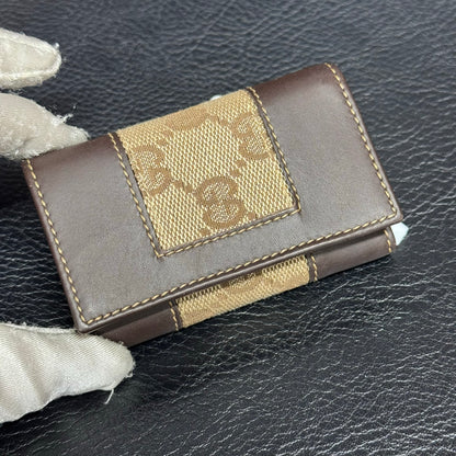 Gucci Monogram帆布钥匙包（二手） 