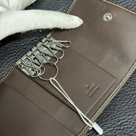 Gucci Monogram Canvas Key Case (Pre-Owned)