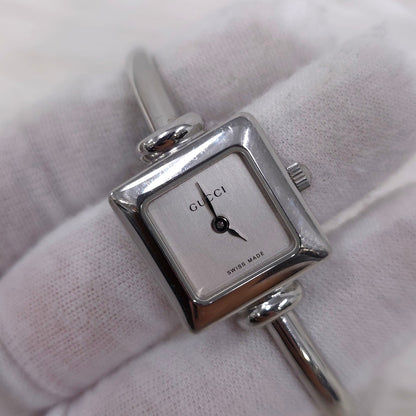 GUCCI Silver Bangle Quartz Watch (Pre-Owned)