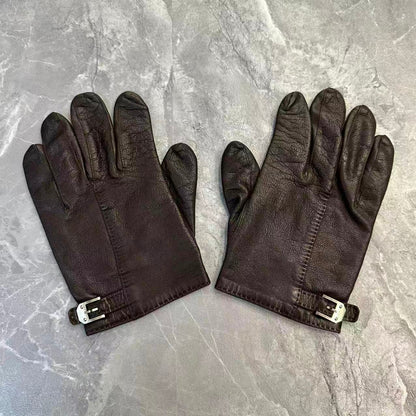 Hermès Kelly Buckle Leather Gloves (Pre-owned)