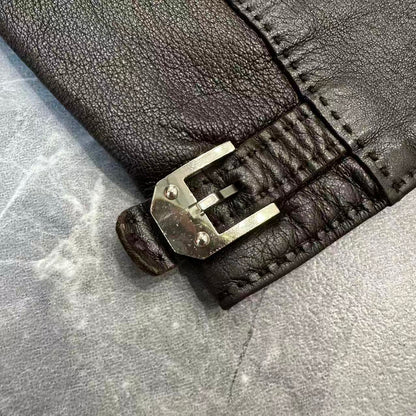 Hermès Kelly Buckle Leather Gloves (Pre-owned)