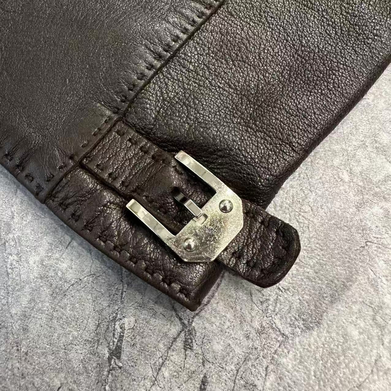 Hermès Kelly Buckle Leather Gloves (Pre-owned)