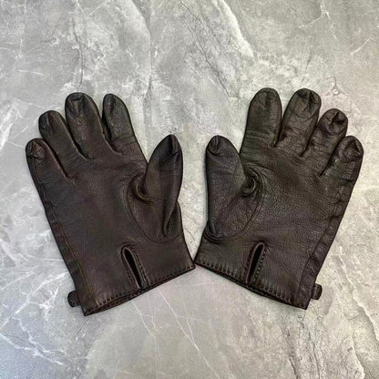 Hermès Kelly Buckle Leather Gloves (Pre-owned)
