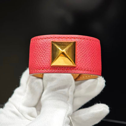 Hermès Wide Leather Bracelet (Pre-Owned)
