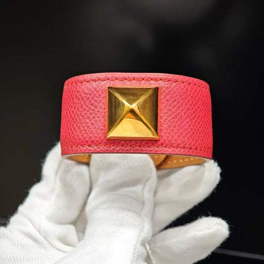 Hermès Wide Leather Bracelet (Pre-Owned)