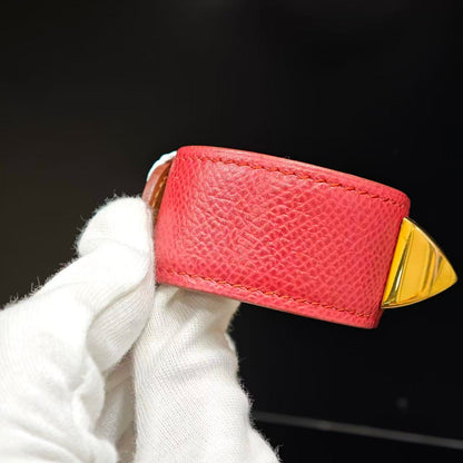 Hermès Wide Leather Bracelet (Pre-Owned)