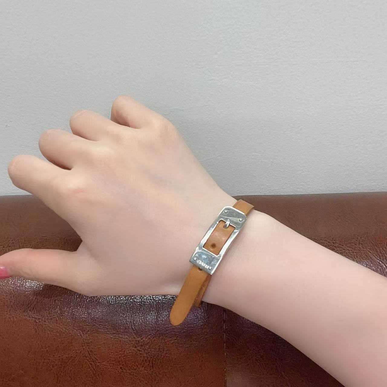 Hermes Leather Bracelet (Pre-owned)