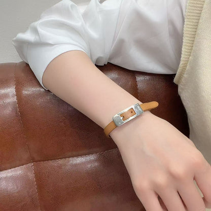 Hermes Leather Bracelet (Pre-owned)
