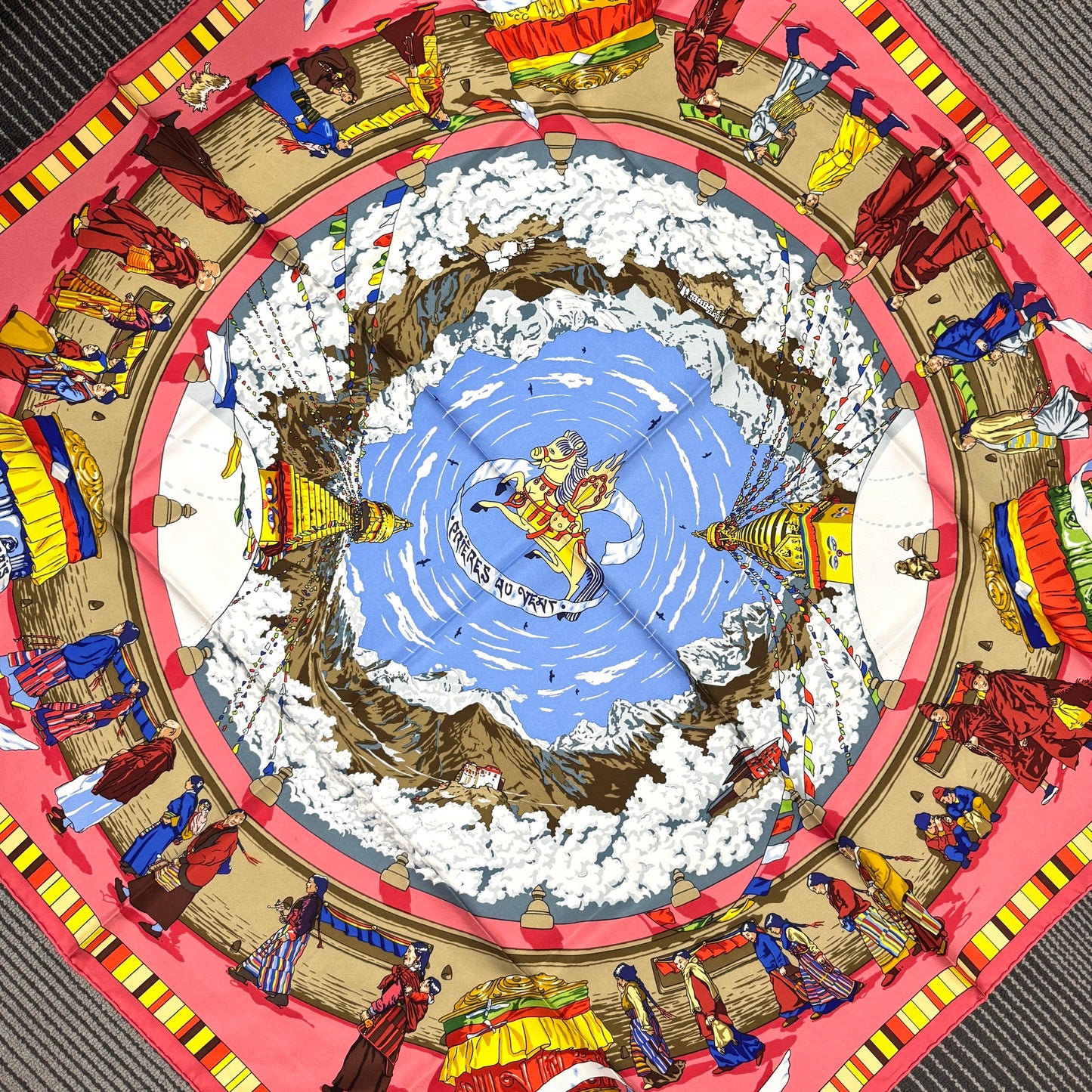Hermès Carré 90 “Prières au Vent” Silk Scarf (Pre-Owned)