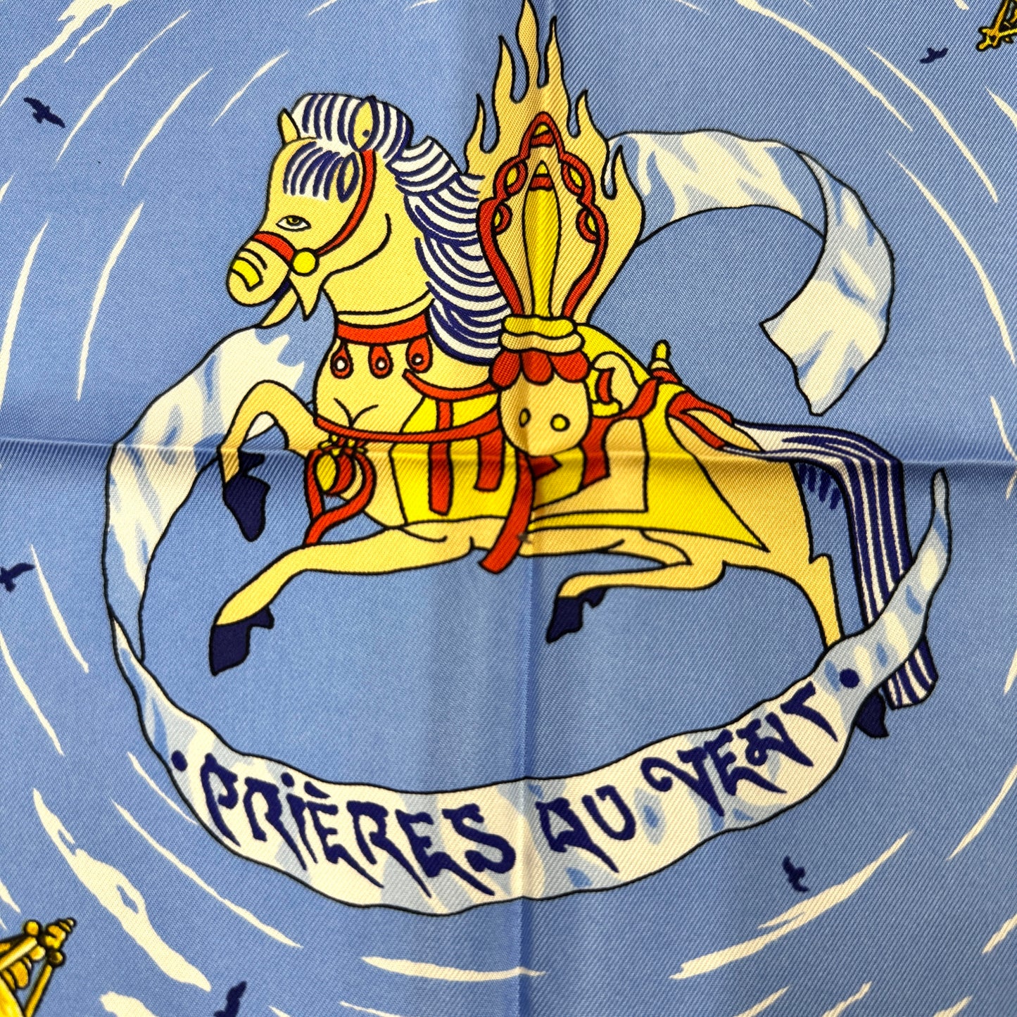 Hermès Carré 90 “Prières au Vent” Silk Scarf (Pre-Owned)