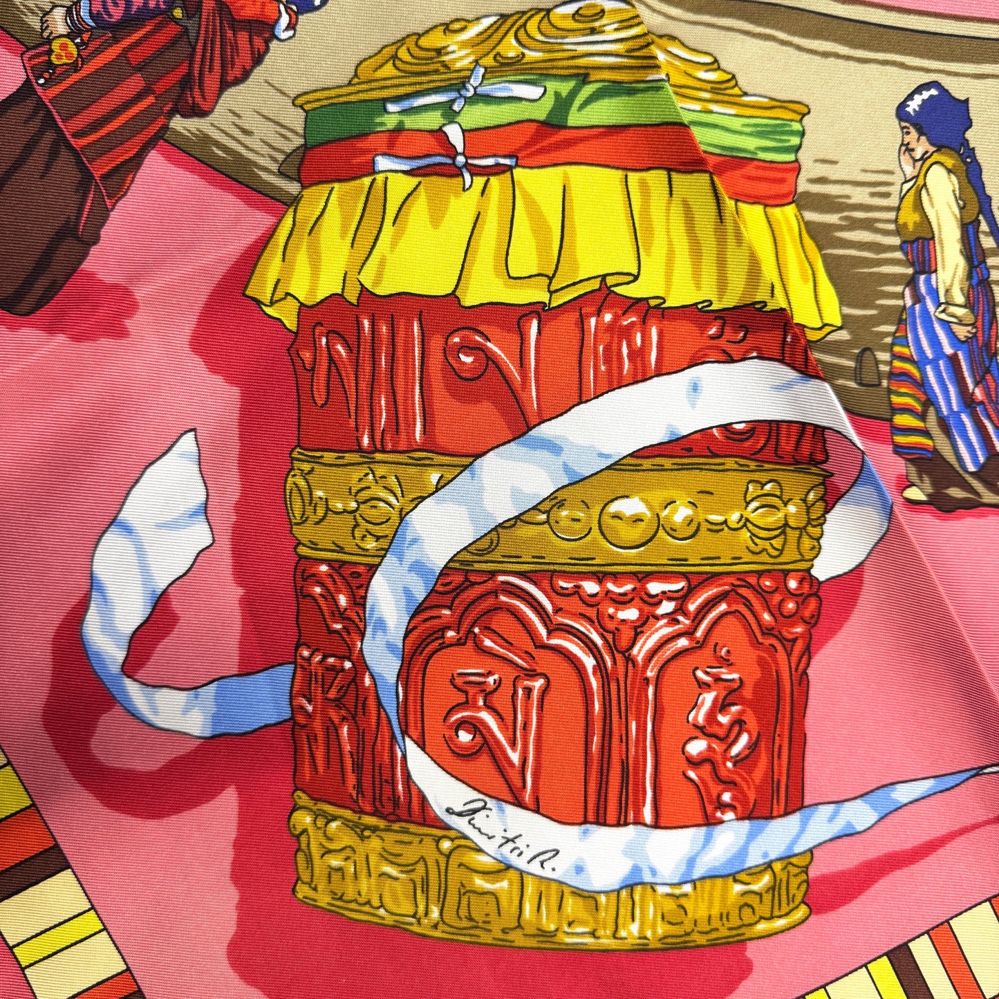 Hermès Carré 90 “Prières au Vent” Silk Scarf (Pre-Owned)