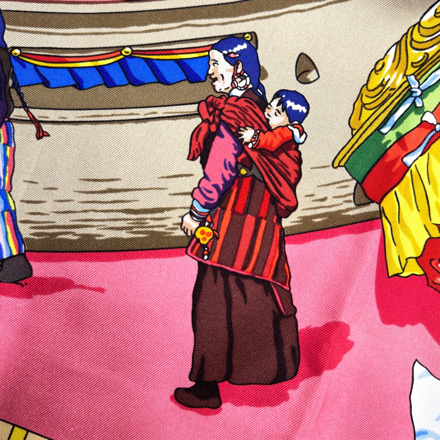 Hermès Carré 90 “Prières au Vent” Silk Scarf (Pre-Owned)
