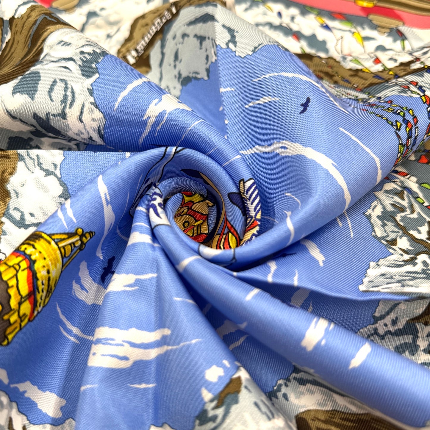 Hermès Carré 90 “Prières au Vent” Silk Scarf (Pre-Owned)