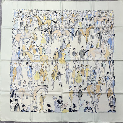 Hermès Scarf “Grandes Courses – Au Champ de Courses” (Pre-Owned)
