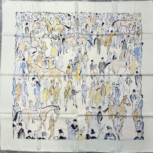 Hermès Scarf “Grandes Courses – Au Champ de Courses” (Pre-Owned)