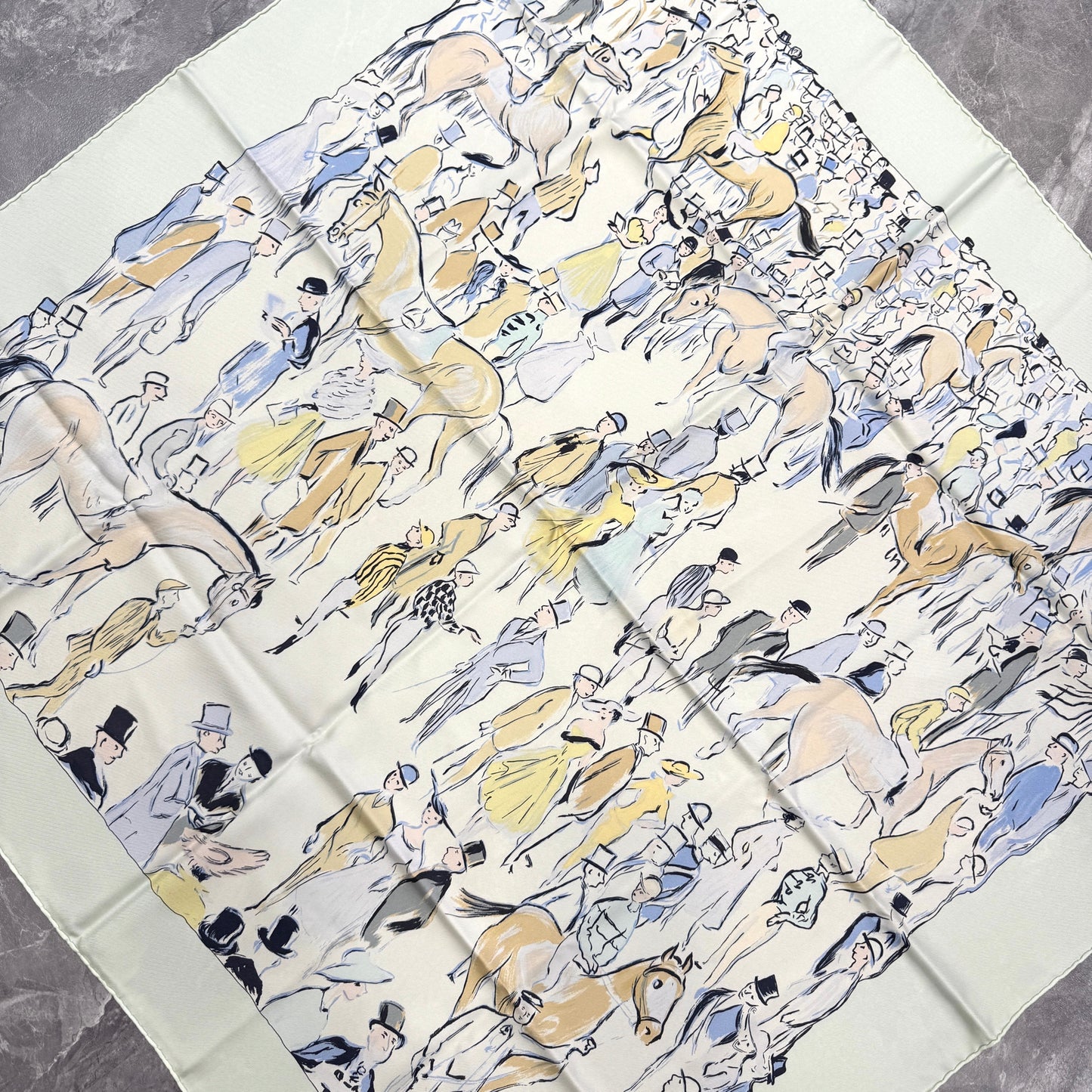 Hermès Scarf “Grandes Courses – Au Champ de Courses” (Pre-Owned)