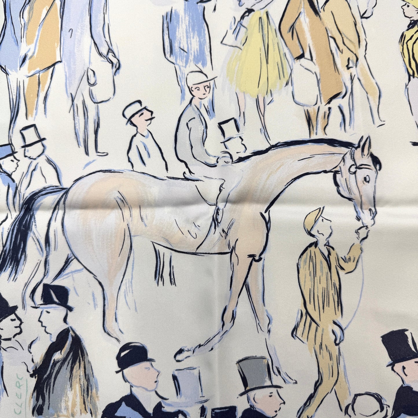 Hermès Scarf “Grandes Courses – Au Champ de Courses” (Pre-Owned)