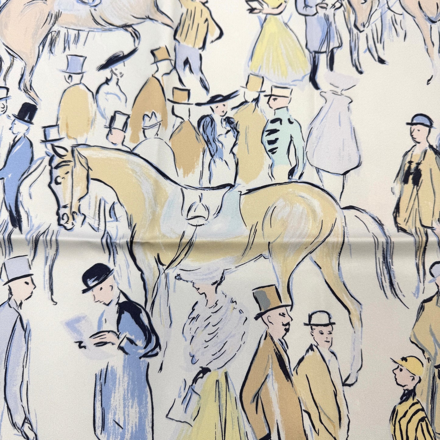 Hermès Scarf “Grandes Courses – Au Champ de Courses” (Pre-Owned)