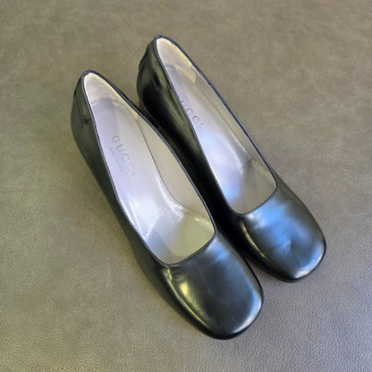 GUCCI Mid-Heel Leather Pumps (Pre-Owned)