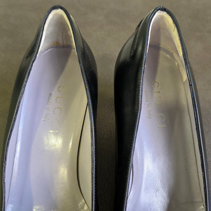GUCCI Mid-Heel Leather Pumps (Pre-Owned)