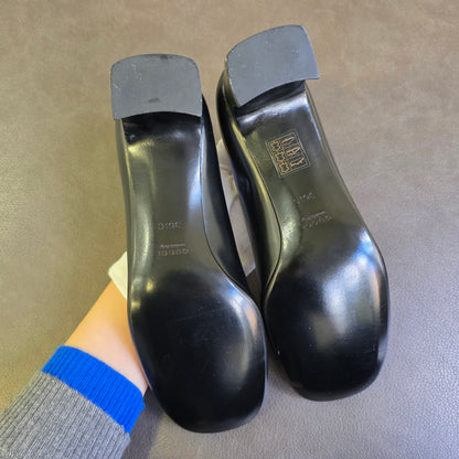 GUCCI Mid-Heel Leather Pumps (Pre-Owned)
