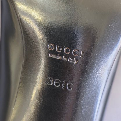 GUCCI Mid-Heel Leather Pumps (Pre-Owned)