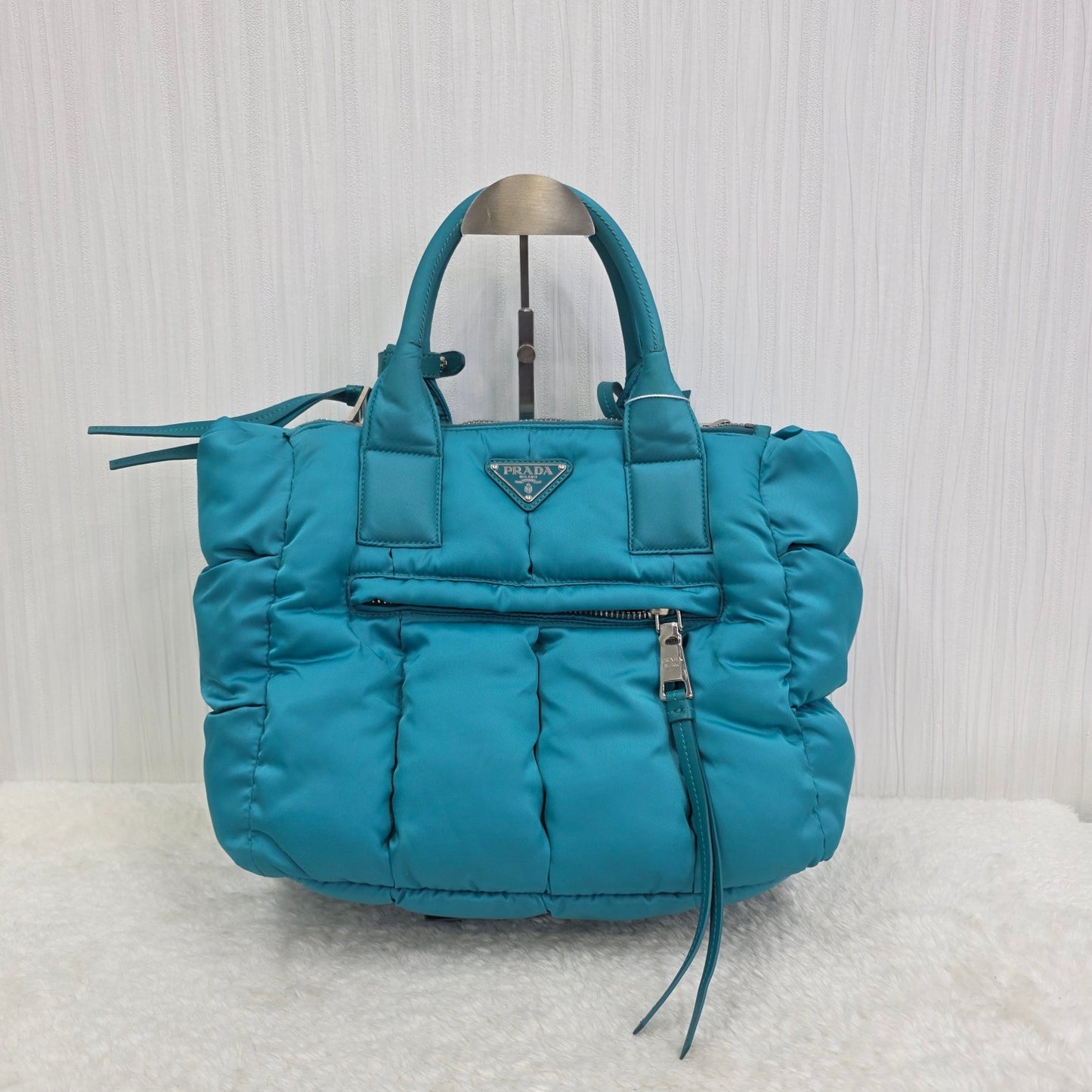 PRADA Padded Nylon Handbag (Pre-Owned)