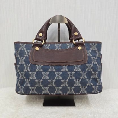 CELINE Triomphe Denim Handbag (Pre-Owned)