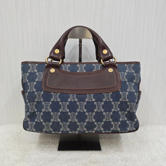 CELINE Triomphe Denim Handbag (Pre-Owned)