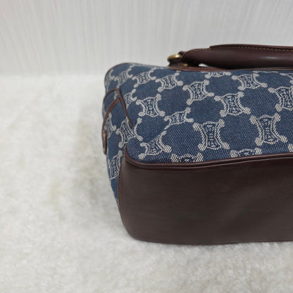 CELINE Triomphe Denim Handbag (Pre-Owned)