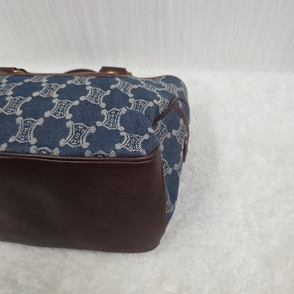 CELINE Triomphe Denim Handbag (Pre-Owned)