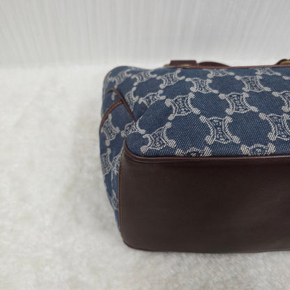 CELINE Triomphe Denim Handbag (Pre-Owned)