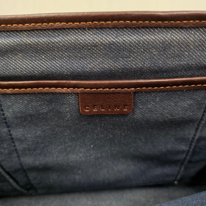 CELINE Triomphe Denim Handbag (Pre-Owned)