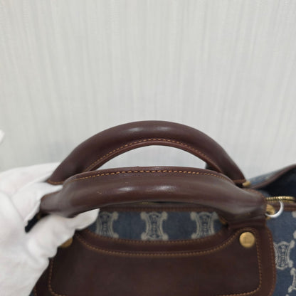 CELINE Triomphe Denim Handbag (Pre-Owned)