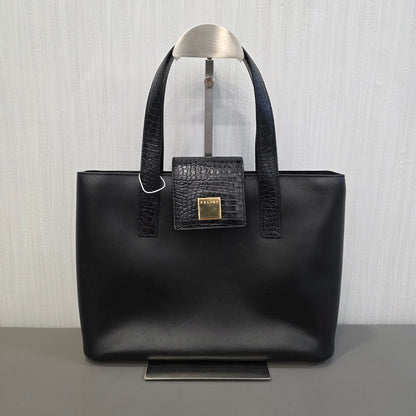 CELINE 鳄鱼纹压花皮革手提包（二手） 
