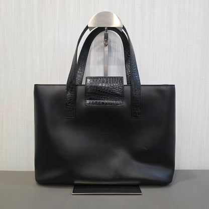 CELINE 鳄鱼纹压花皮革手提包（二手） 
