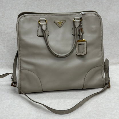 Prada Saffiano Leather Top Handle Shoulder Bag (Pre-Owned)