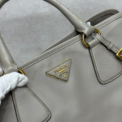 Prada Saffiano Leather Top Handle Shoulder Bag (Pre-Owned)