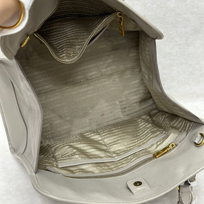 Prada Saffiano Leather Top Handle Shoulder Bag (Pre-Owned)