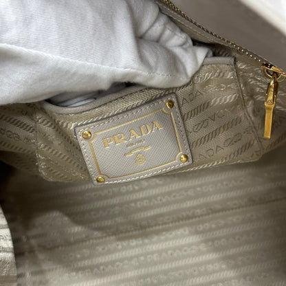 Prada Saffiano Leather Top Handle Shoulder Bag (Pre-Owned)