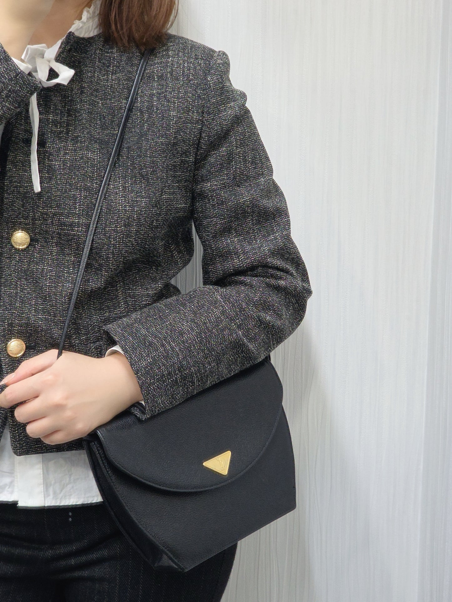 Saint Laurent 信封翻盖斜挎包（二手） 